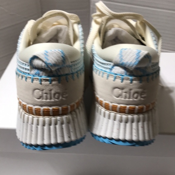 Chloe Nama sneakers. Horizon blue. NWT - Picture 4 of 11